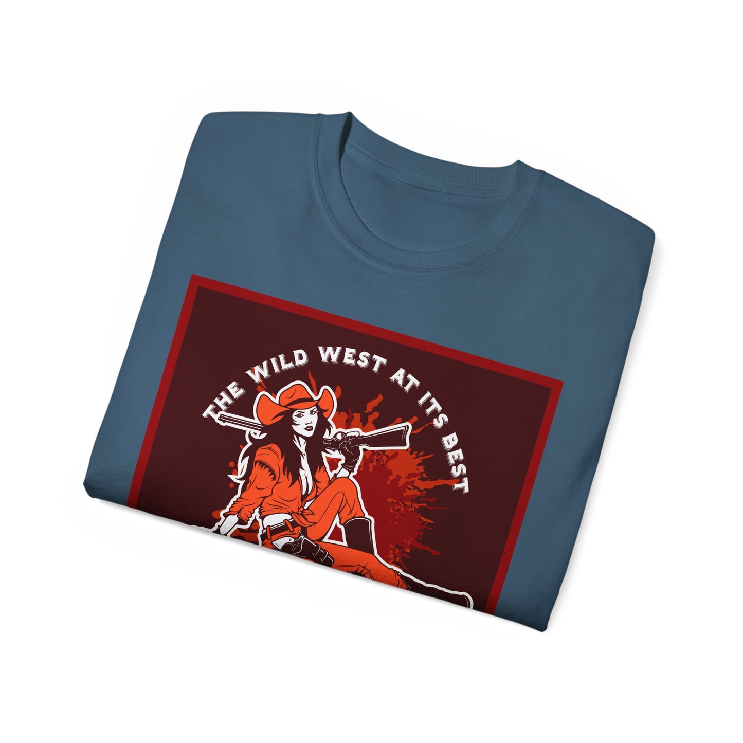Unisex Ultra Cotton Tee - The Wild West at its Best - Cowboy Rodeo