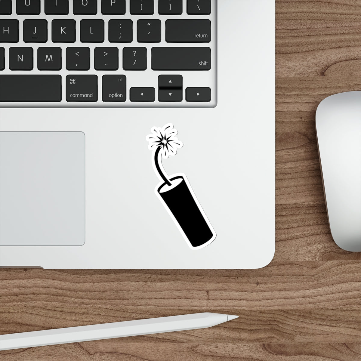 Die-cut stickers - Dynamite Stick w Burng Fuse X 300