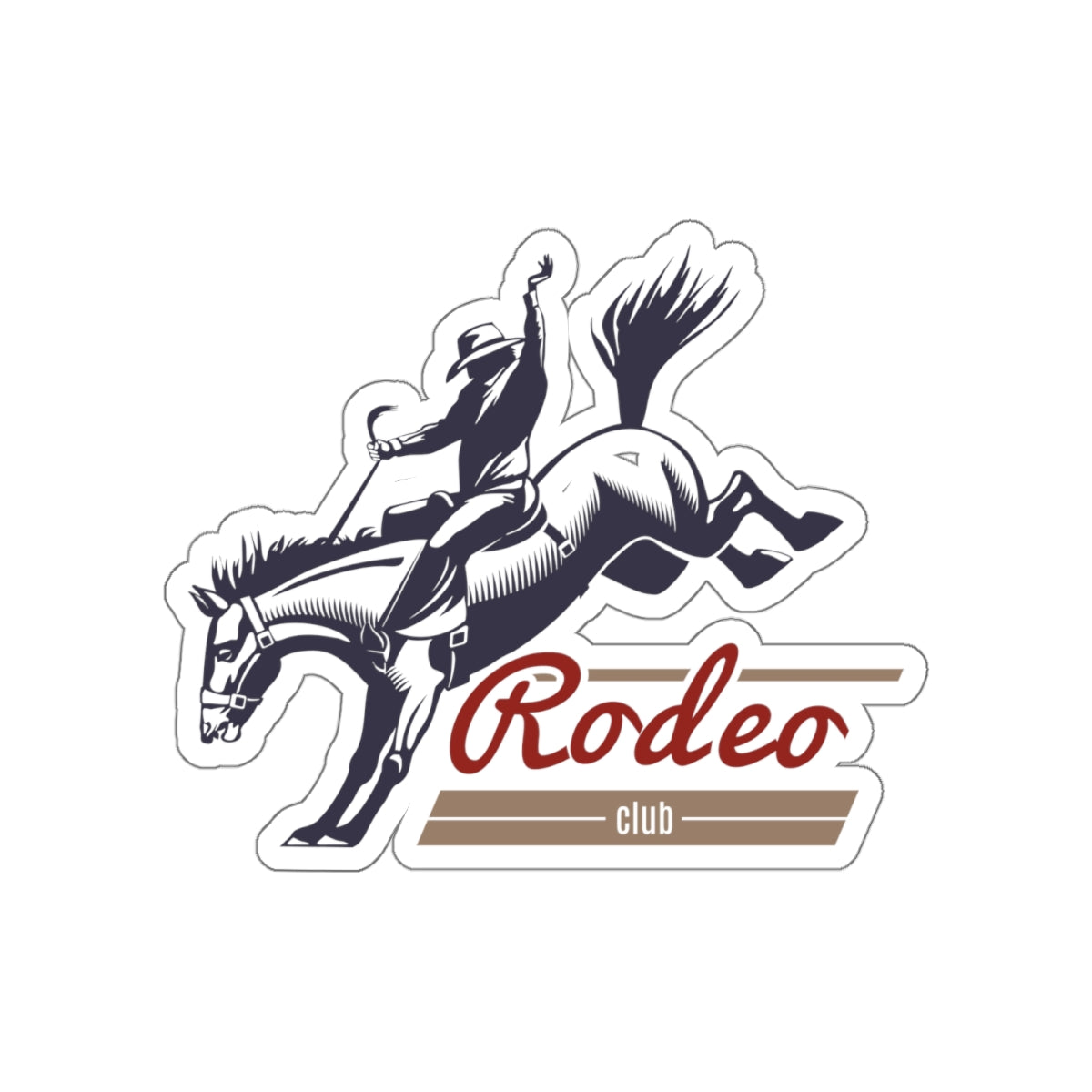 Die-cut stickers - Western Cowboy - Rodeo Club