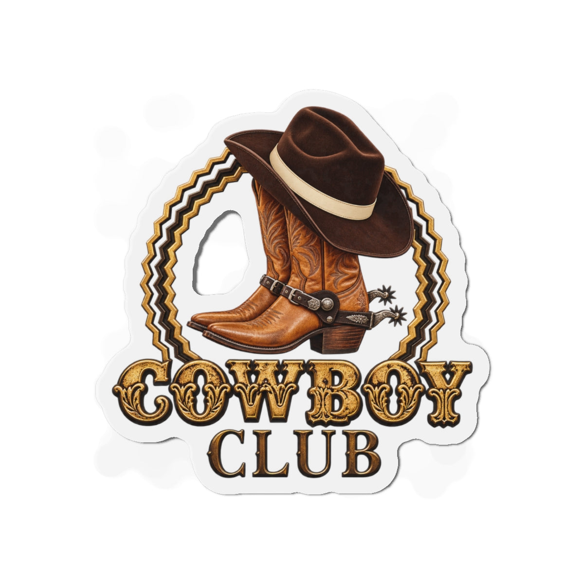 Die-Cut Magnets — Cowboys - Cowboy Club - Color - 3D Transparent