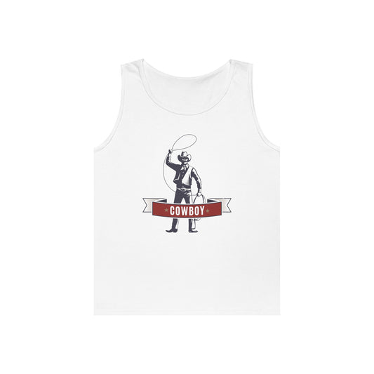 Unisex Heavy Cotton Tank Top - Cowboy - The Wild West