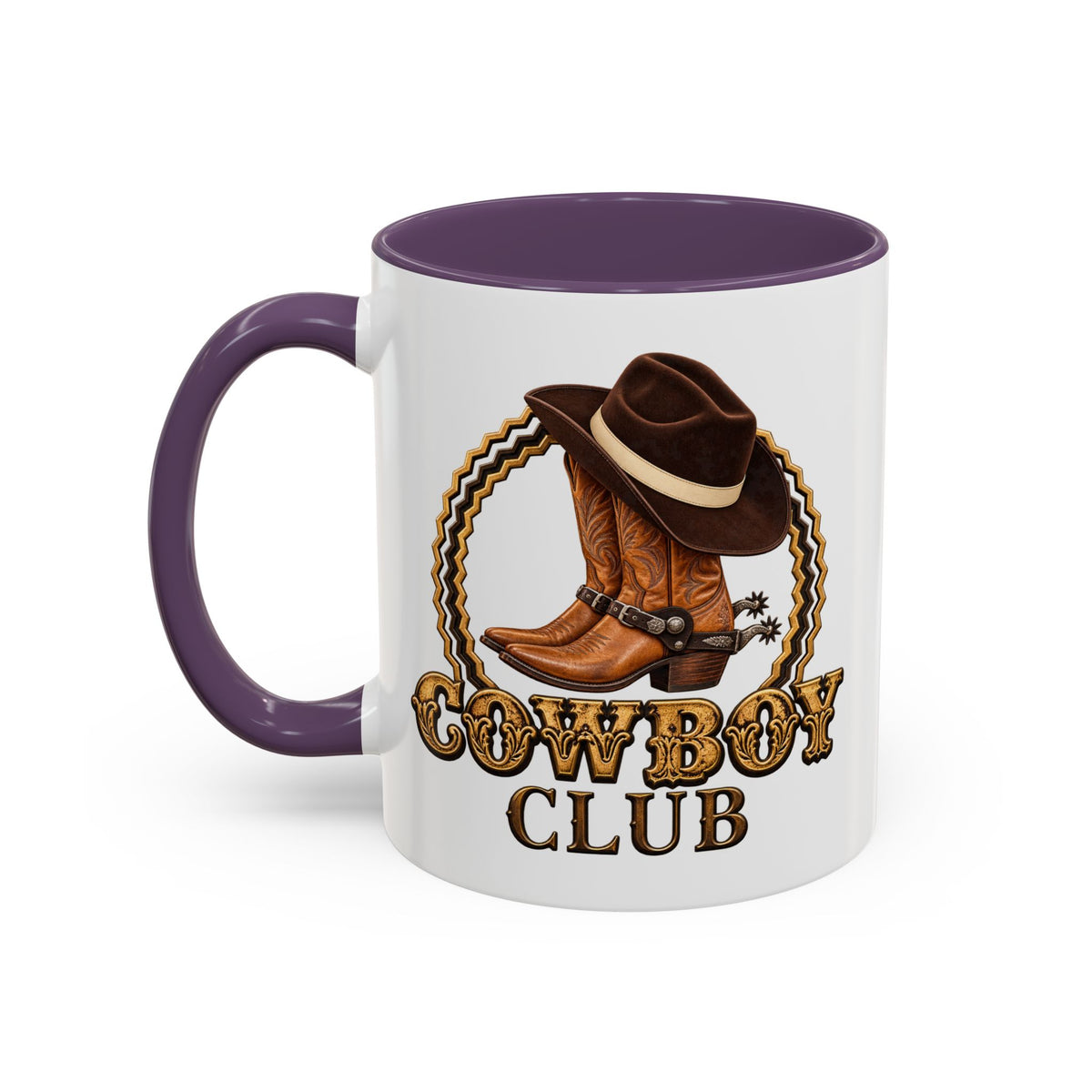 Accent Coffee Mug (11, 15oz) - Cowboys - Cowboy Club - Color - 3D Transparent