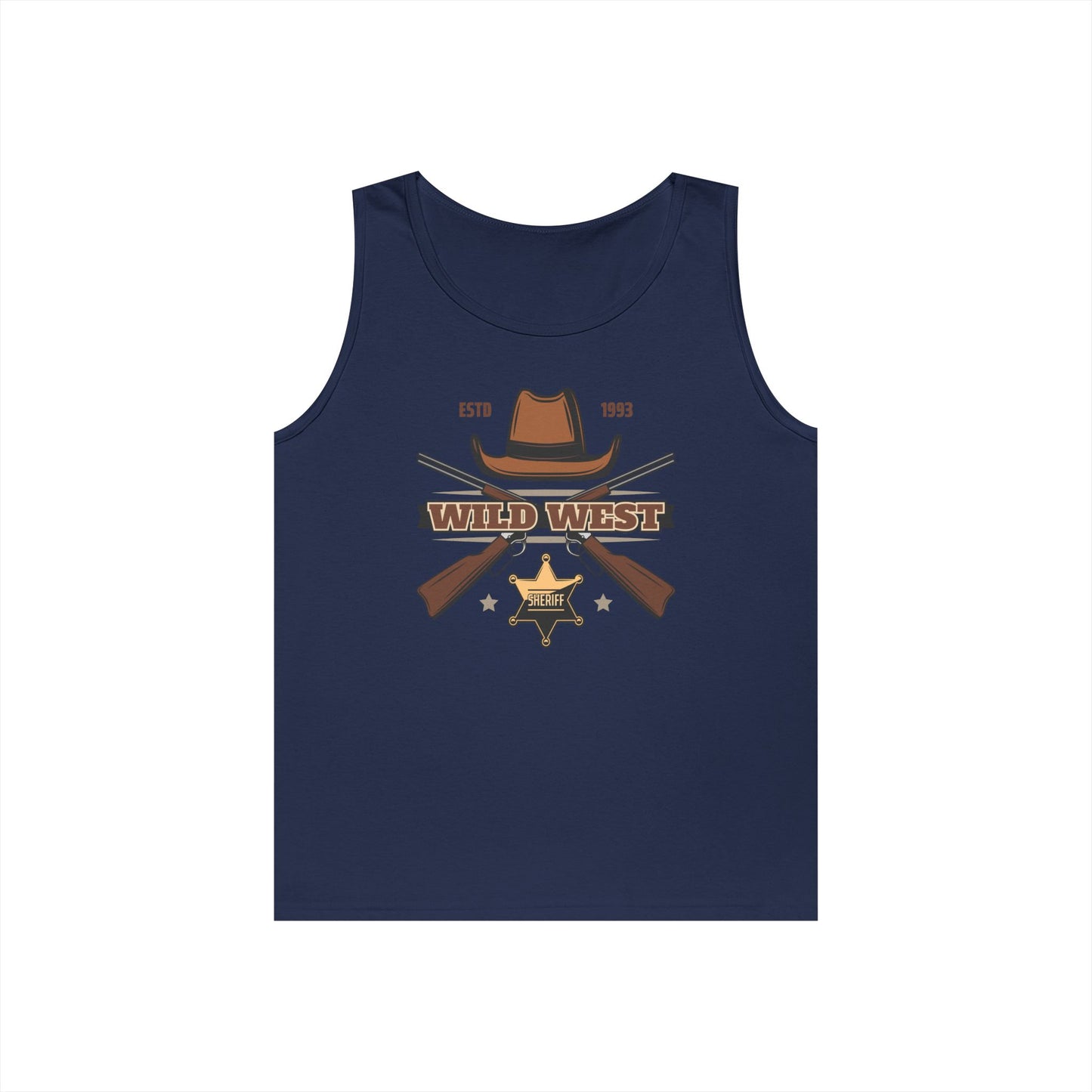 Unisex Heavy Cotton Tank Top - Wild West - Sheriff