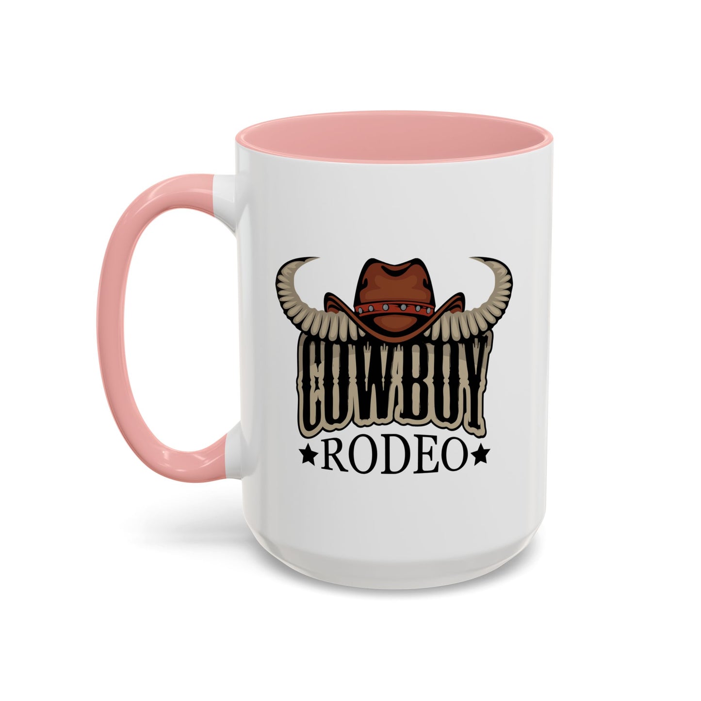 Accent Coffee Mug (11, 15oz) - Cowboy Rodeo - Horn