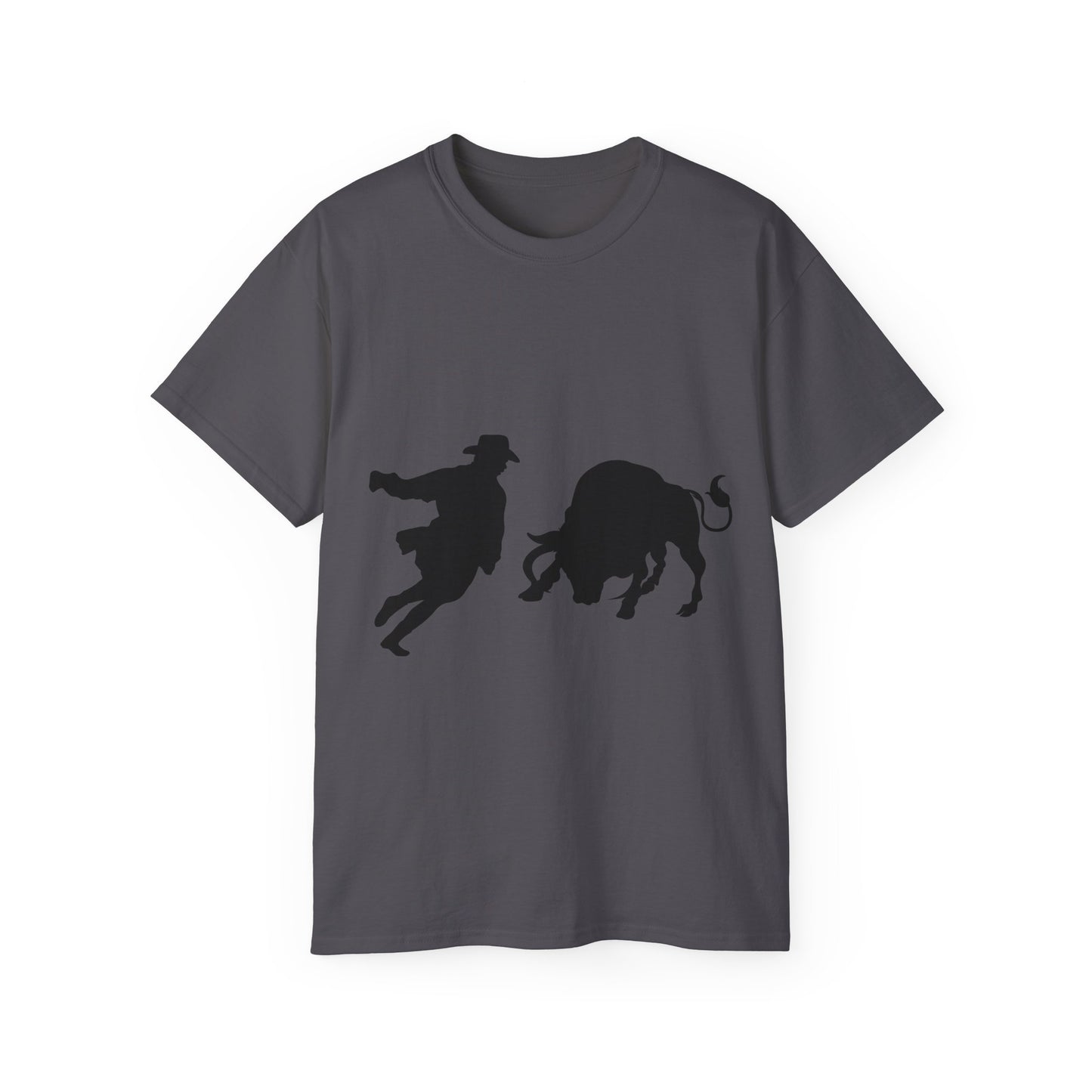 Unisex Ultra Cotton Tee - Clown and Bull - Silhouette