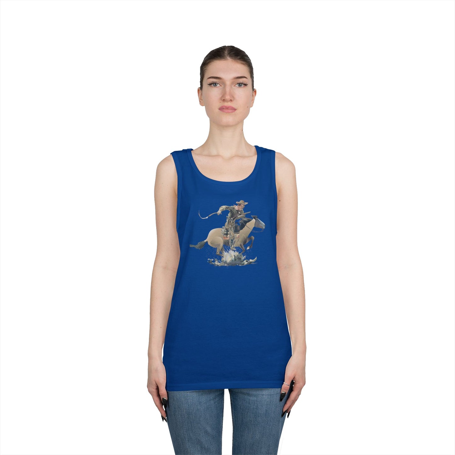Unisex Heavy Cotton Tank Top - COWBOY