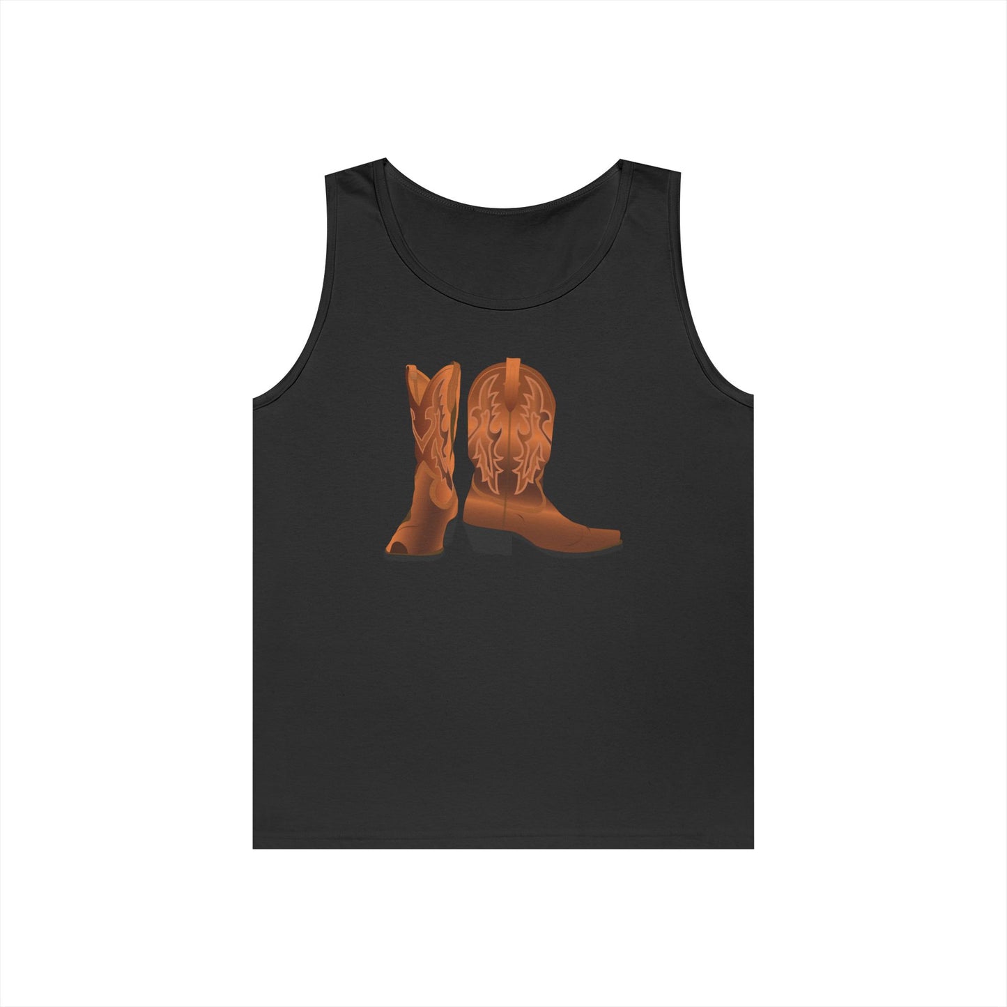 Unisex Heavy Cotton Tank Top - Rodeo - Cowboy Boots