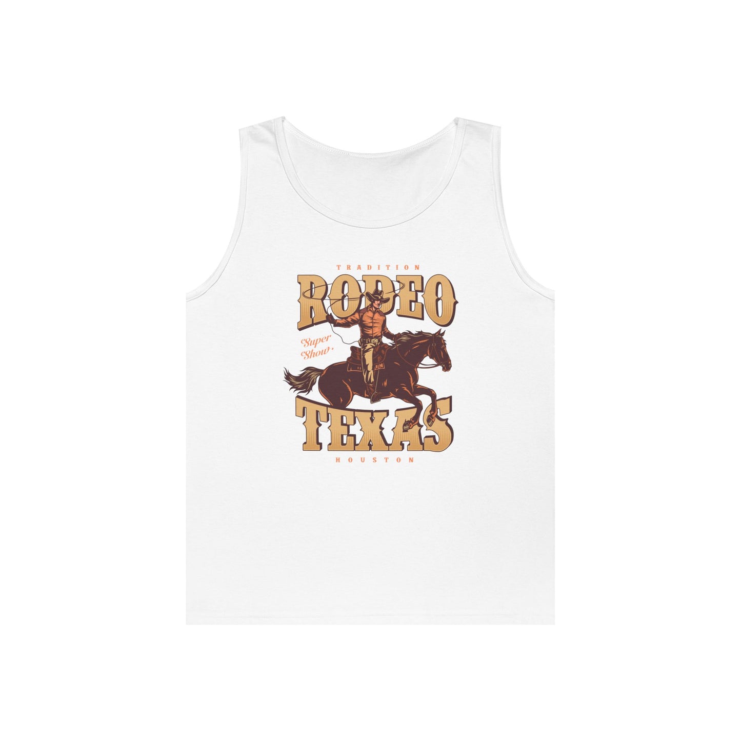 Unisex Heavy Cotton Tank Top - Tradition Rodeo Super Show - Houston, Texas