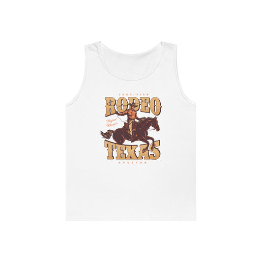 Unisex Heavy Cotton Tank Top - Tradition Rodeo Super Show - Houston, Texas