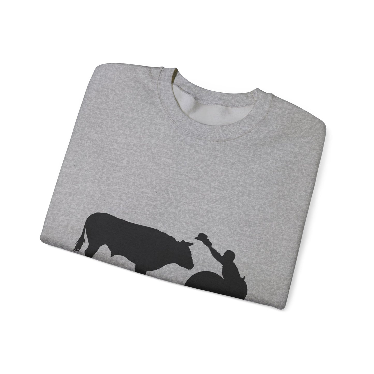 Crewneck Sweatshirt - Clown and Bull - Silhouette - V2