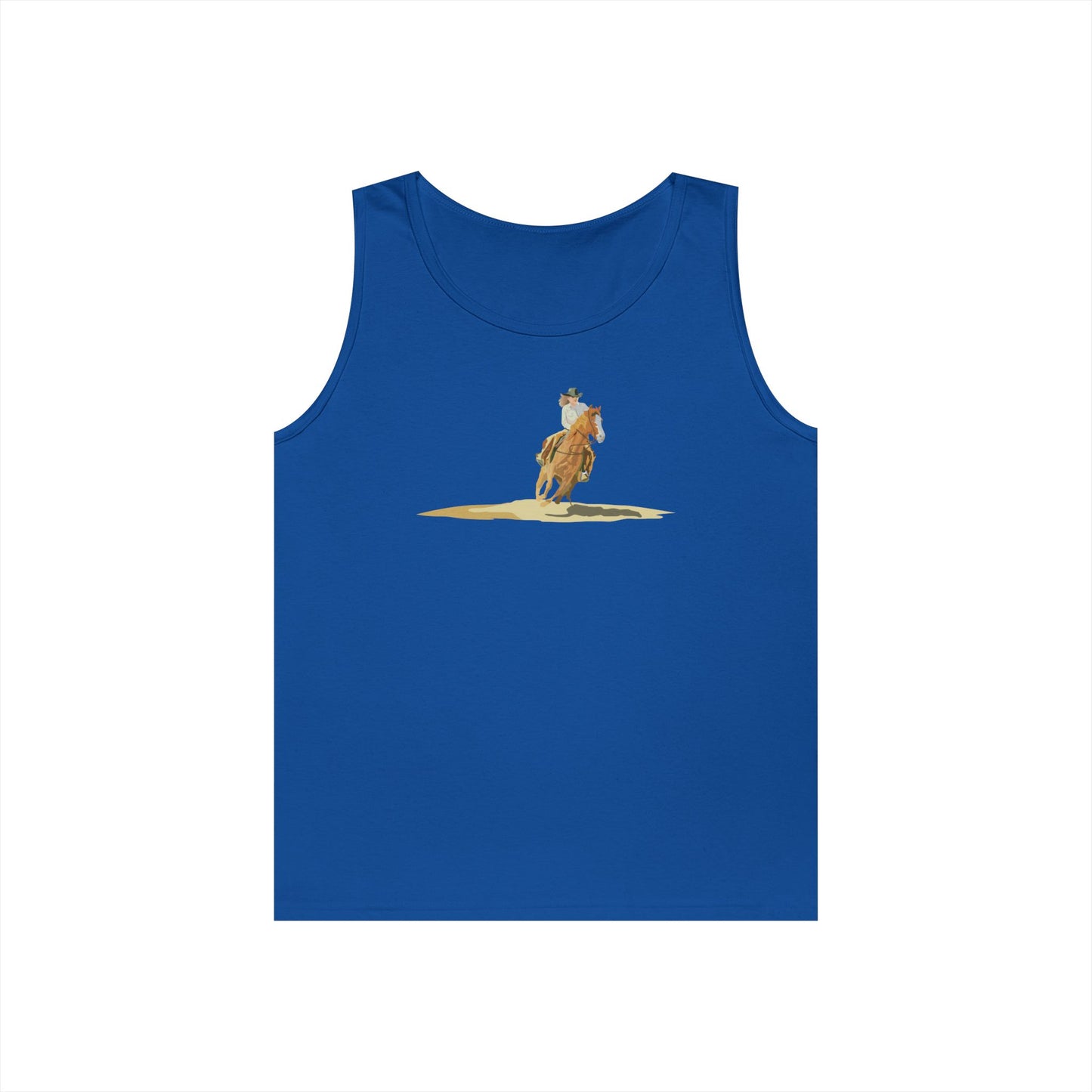 Unisex Heavy Cotton Tank Top - Rodeo - Cow Girl