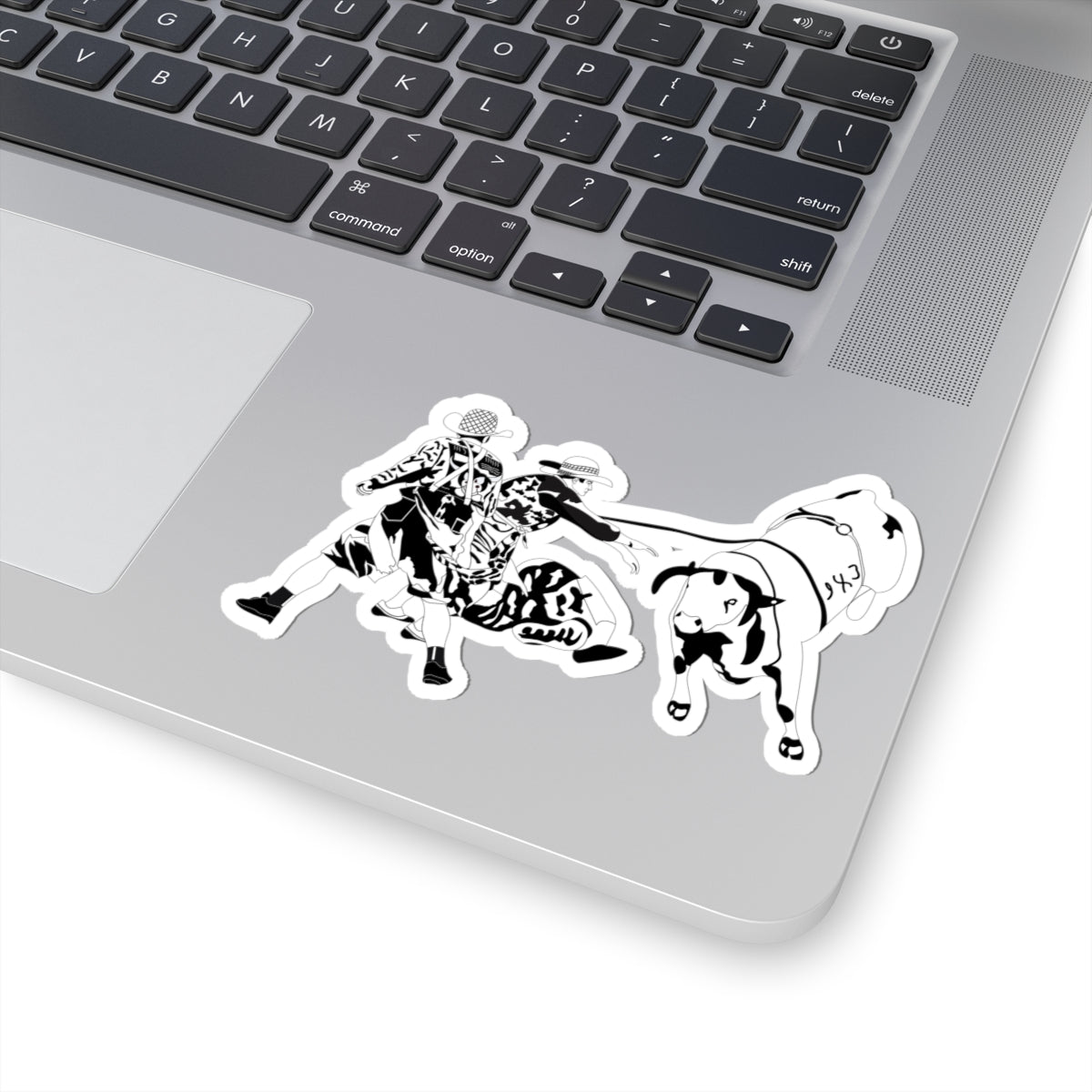 Kiss-Cut Stickers - Clowns and Bull - BW