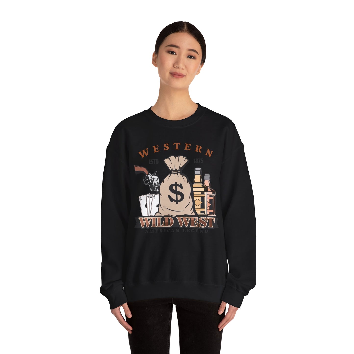 Crewneck Sweatshirt - Western - Wild West - American Legend