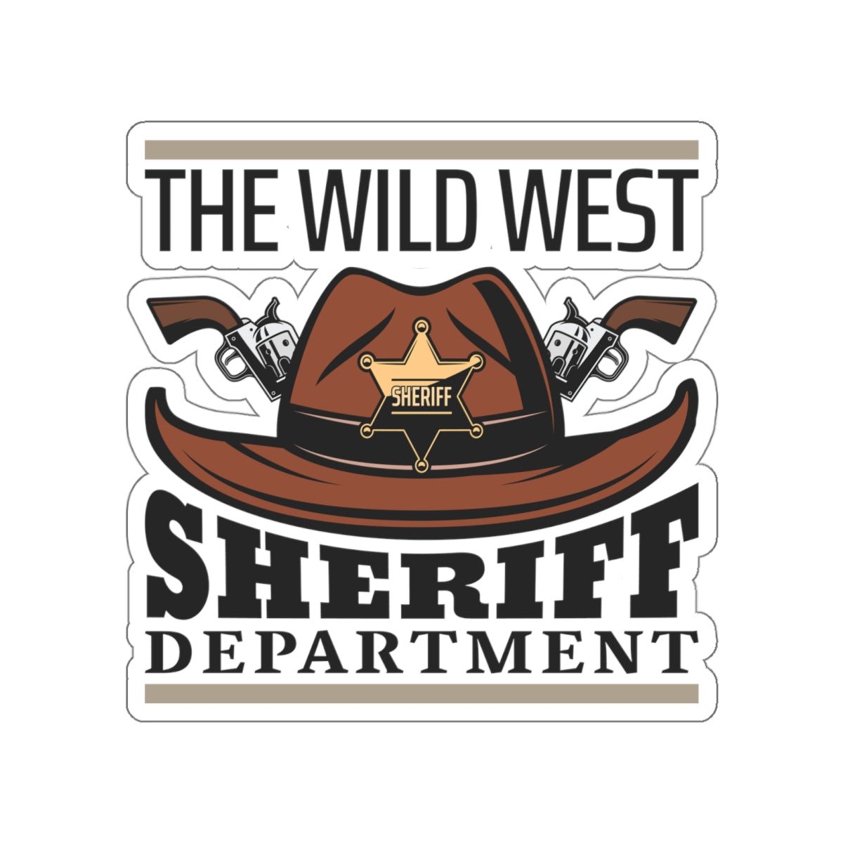 Die-cut stickers - The Wild West - Sheriff Department