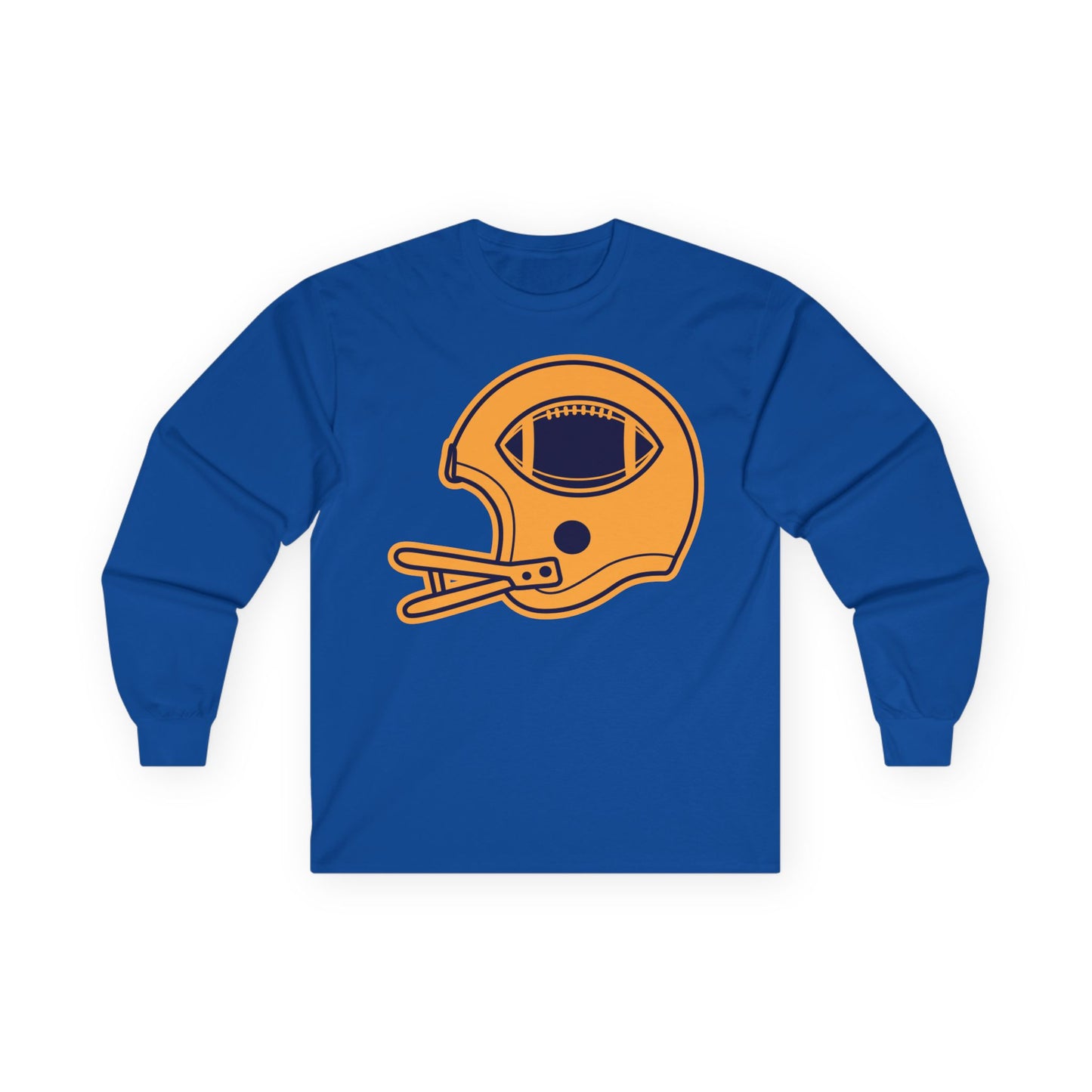 Unisex Ultra Cotton Long Sleeve Tee - Football Helmet