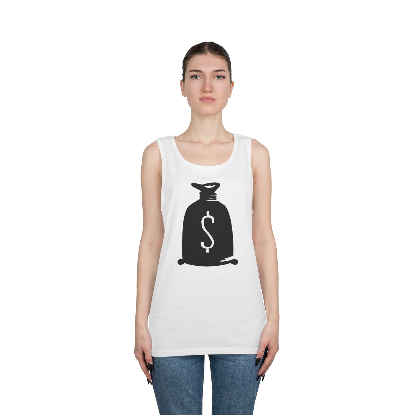 Unisex Heavy Cotton Tank Top - Bank Money Bag X 300