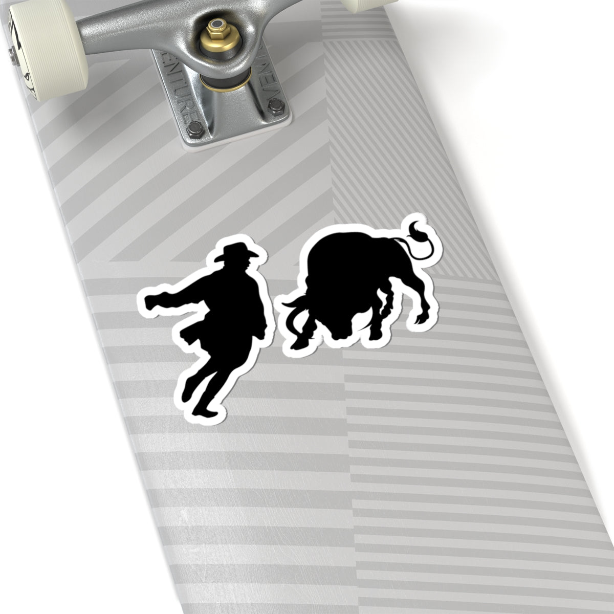 Kiss-Cut Stickers - Clown and Bull - Silhouette