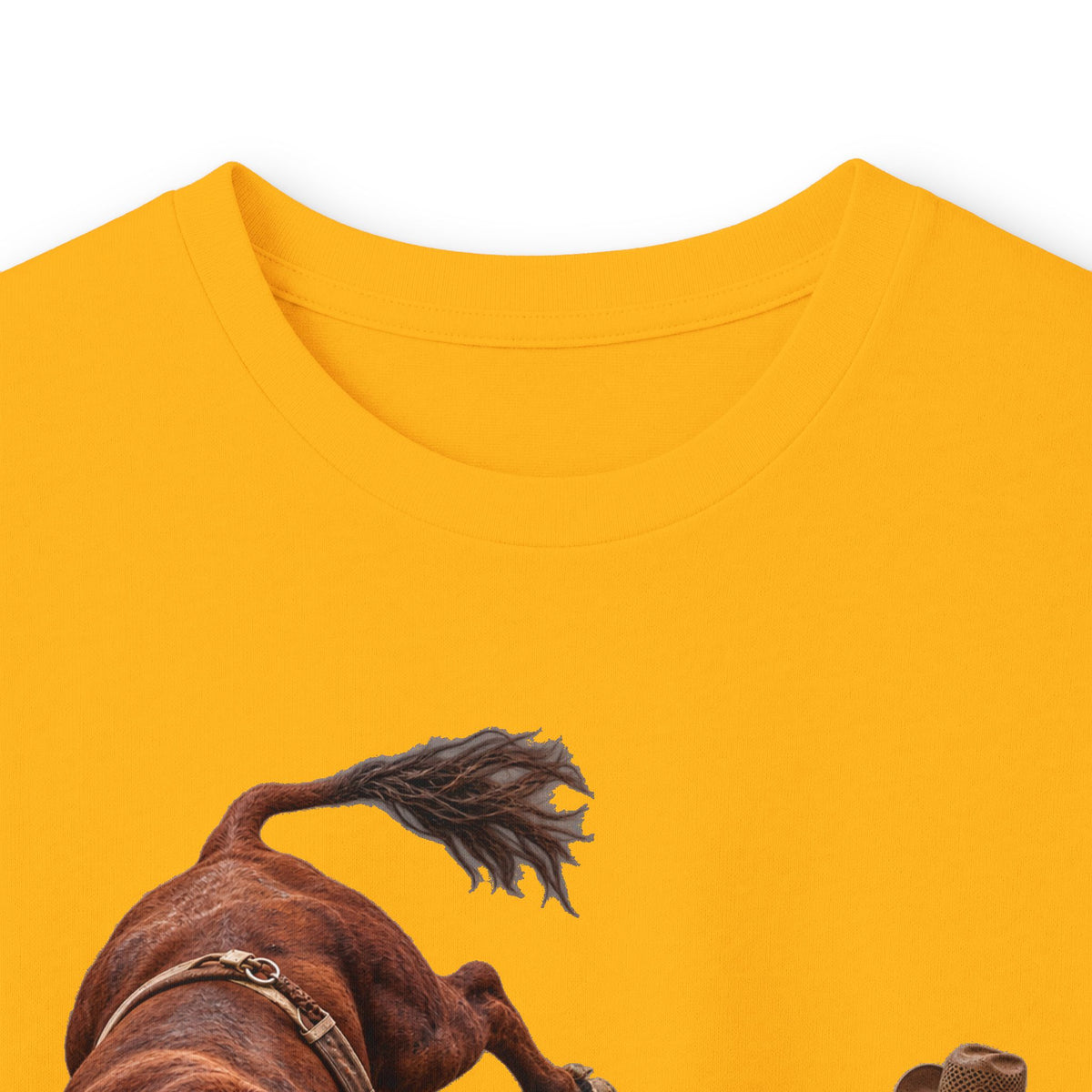 Unisex Ultra Cotton Long Sleeve Tee - Cowboys - Clowns and Brown Bull - without Text - 3D Transparent