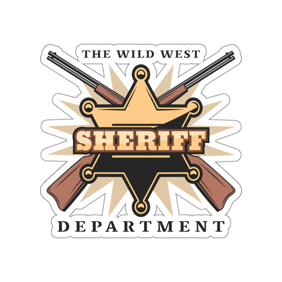 Die-cut stickers - Western Cowboy - The Wild West - Sheriff Department