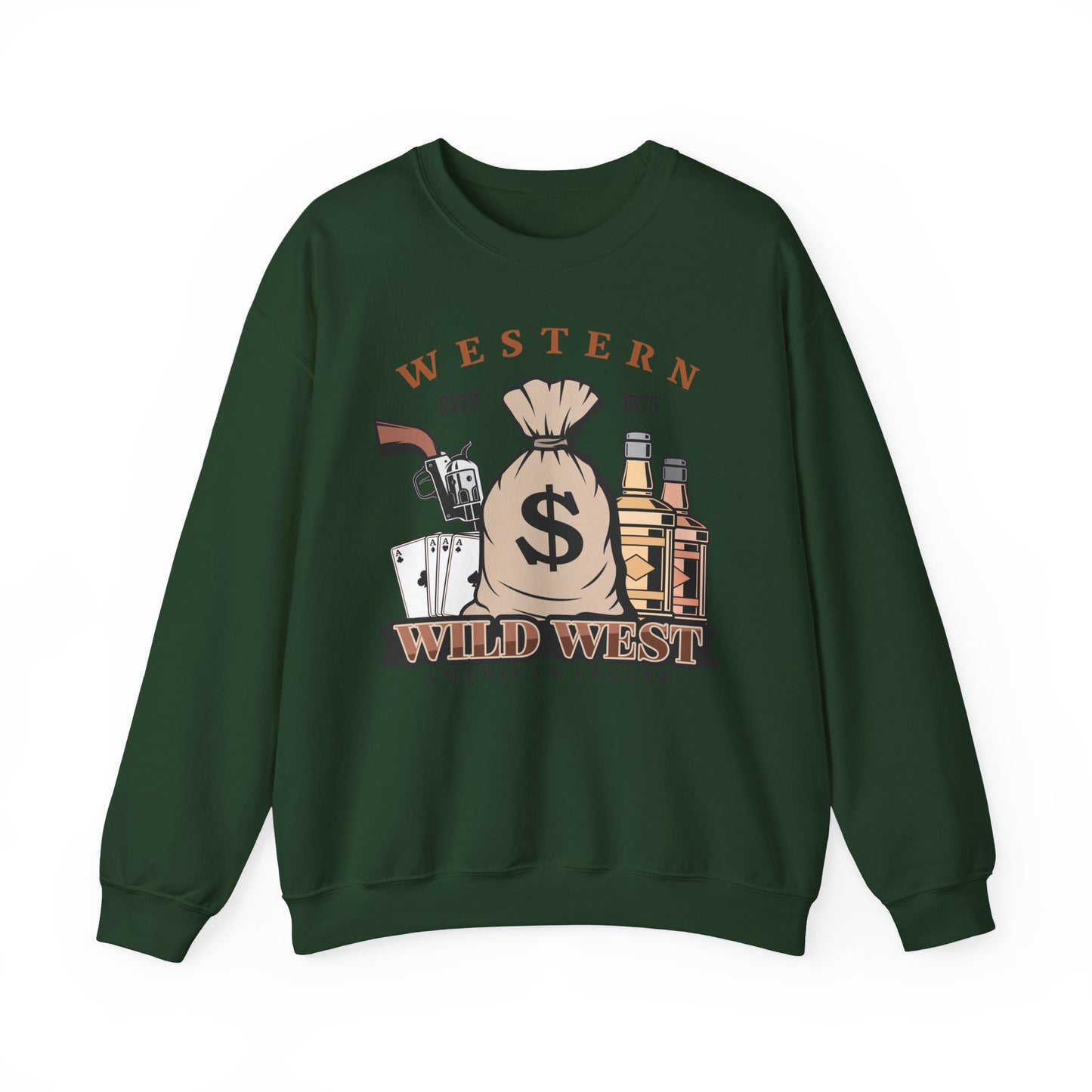 Crewneck Sweatshirt - Western - Wild West - American Legend