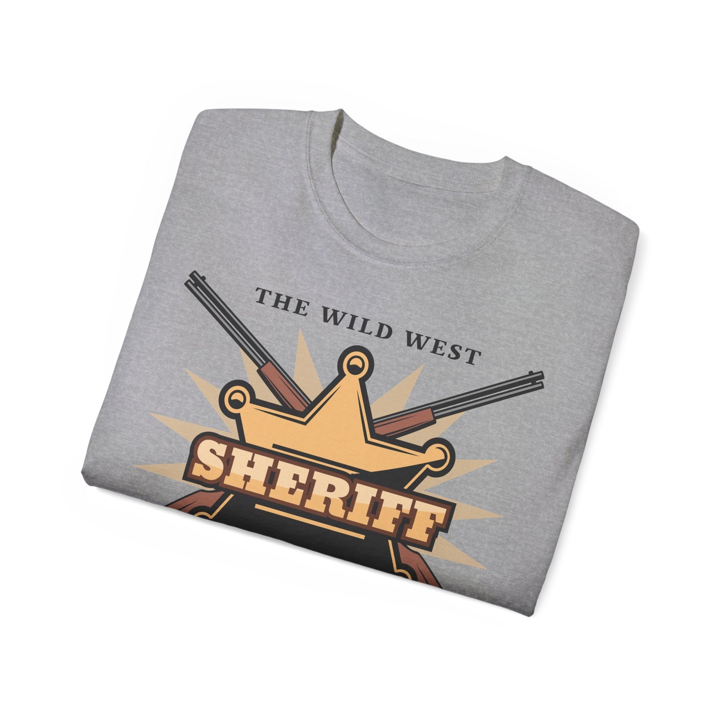Unisex Ultra Cotton Tee - Western Cowboy - The Wild West - Sheriff Department