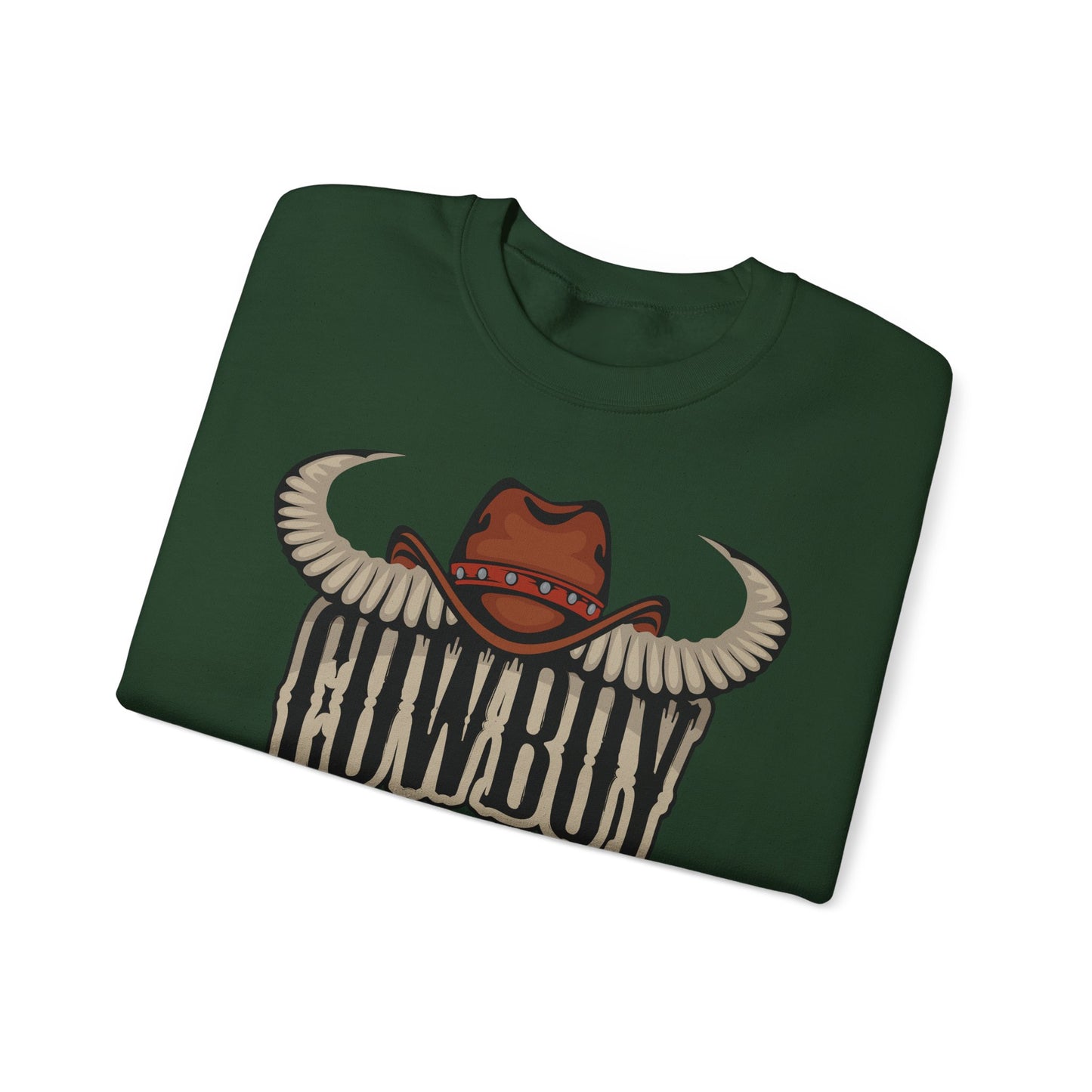 Crewneck Sweatshirt - Cowboy Rodeo - Horn