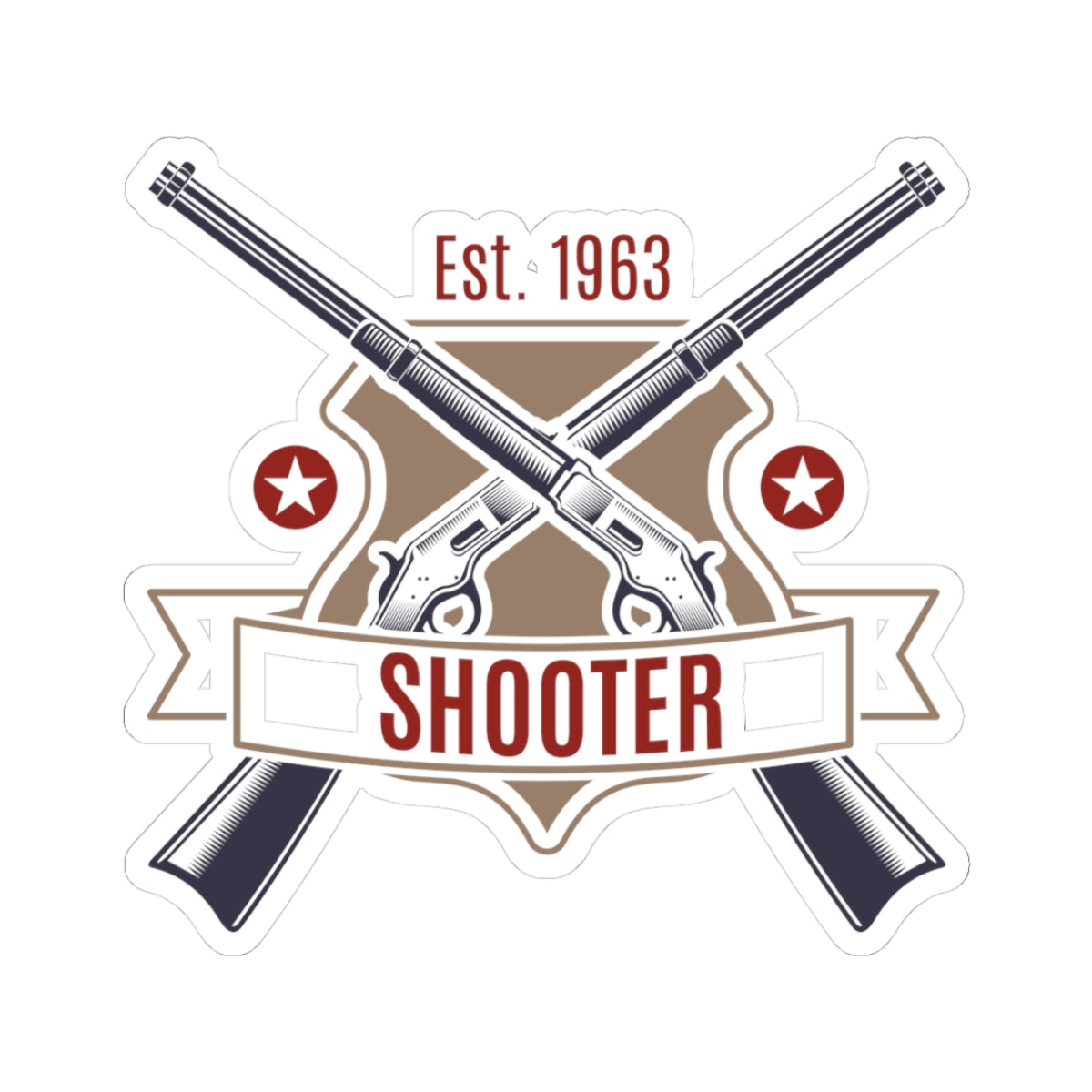 Kiss-Cut Stickers - Shooter - Revolver