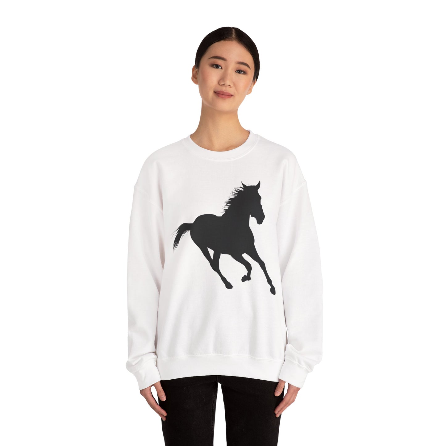 Crewneck Sweatshirt - Wild Horse - Running Leaning Left X 300