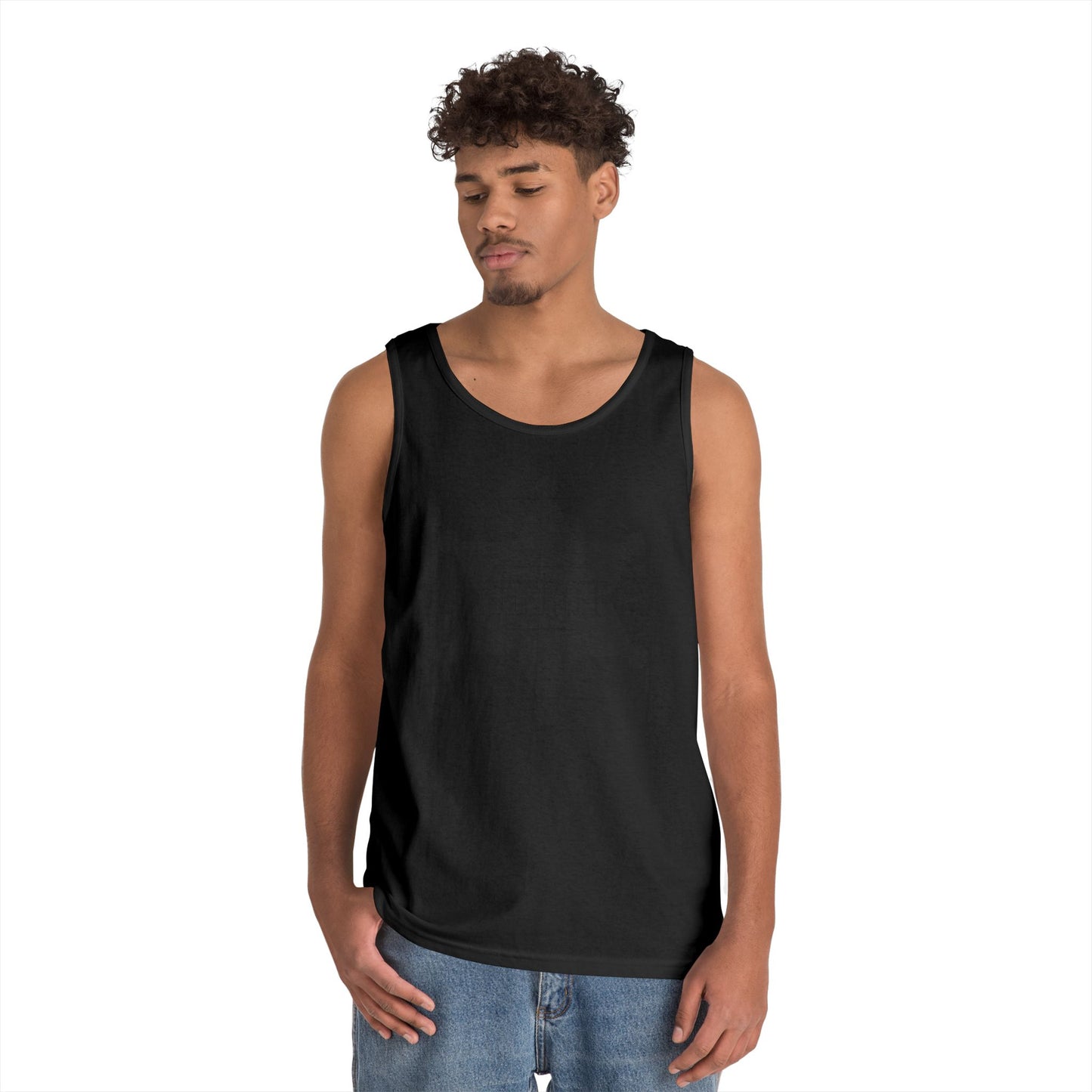 Unisex Heavy Cotton Tank Top - Sheriff Badge w Txt Sheriff X 300