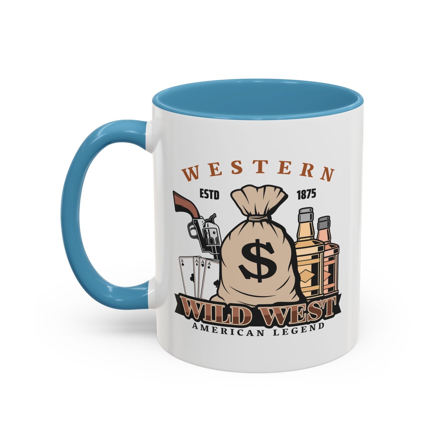 Accent Coffee Mug (11, 15oz) - Western - Wild West - American Legend