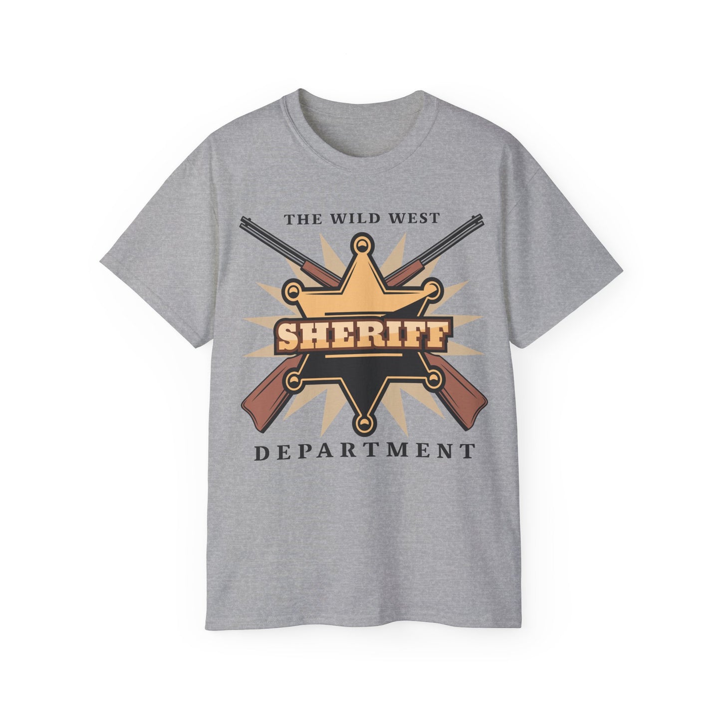 Unisex Ultra Cotton Tee - Western Cowboy - The Wild West - Sheriff Department