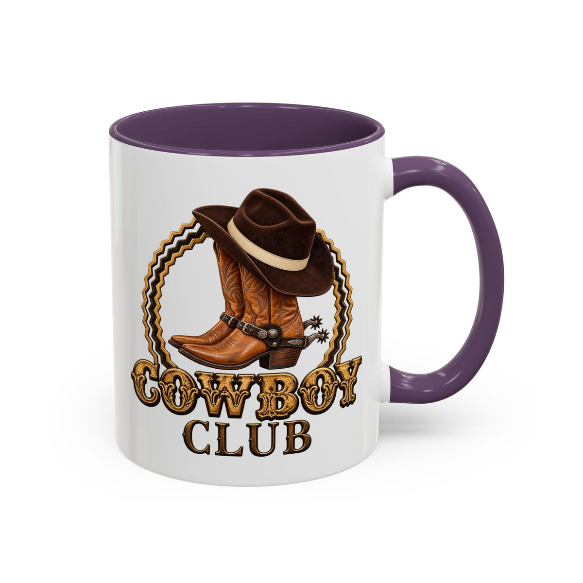 Accent Coffee Mug (11, 15oz) - Cowboys - Cowboy Club - Color - 3D Transparent