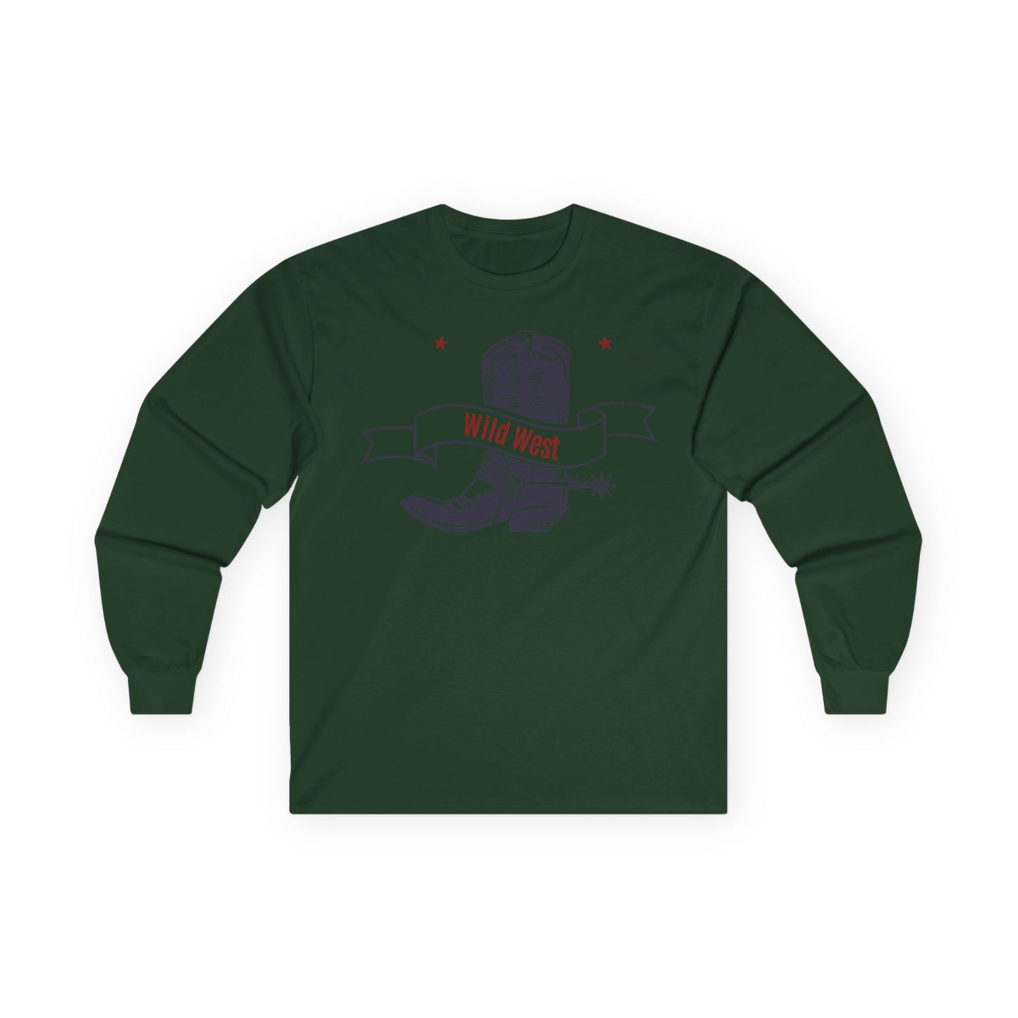 Unisex Ultra Cotton Long Sleeve Tee - Cowboy - Wild West