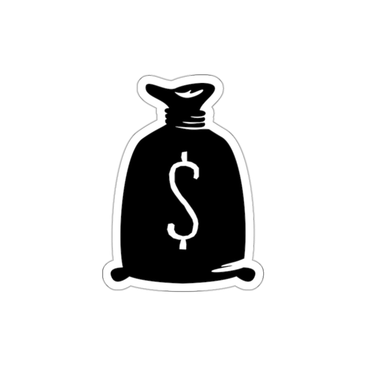 Die-cut stickers - Bank Money Bag X 300