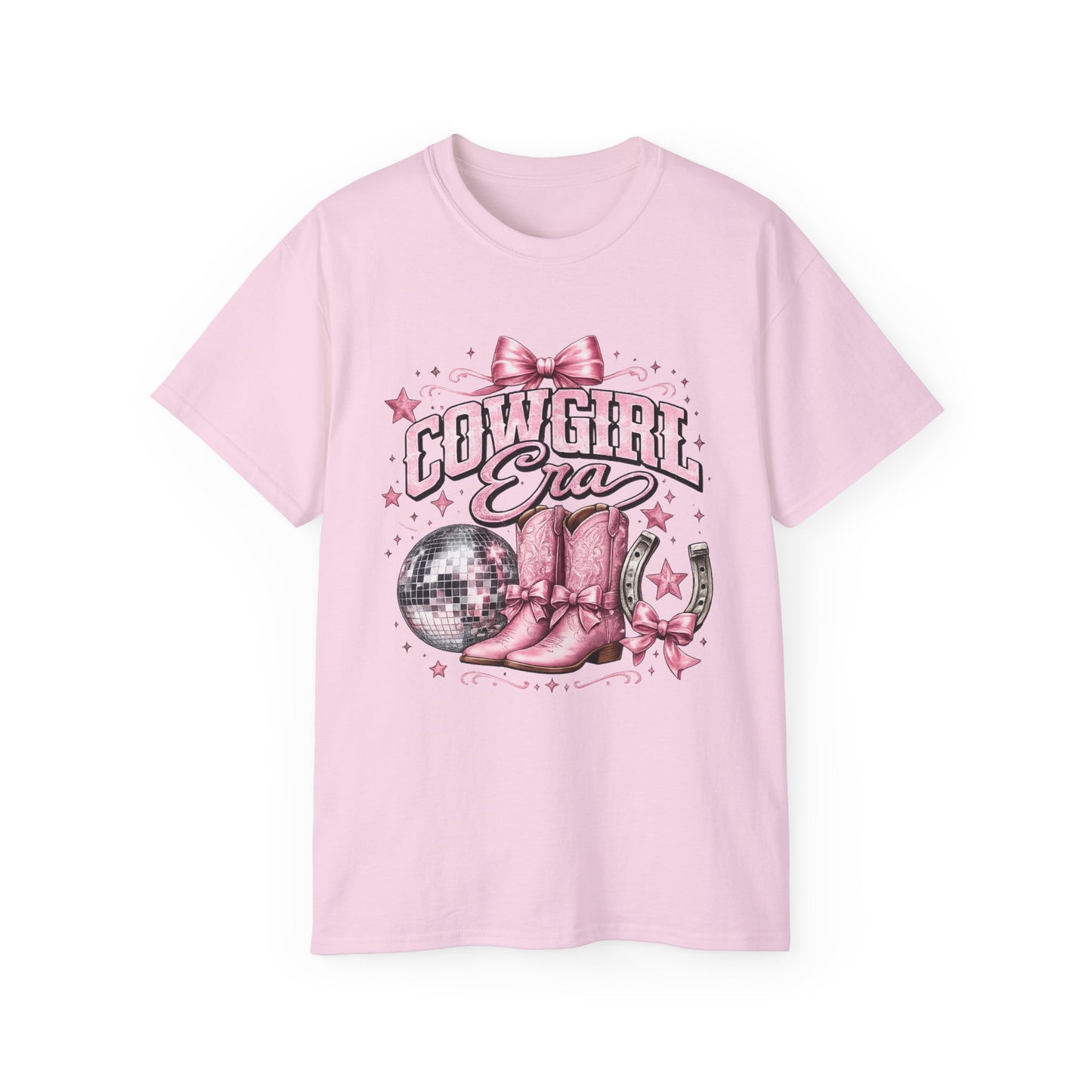 T-Shirt - Cowgirl glam with pink sparkle