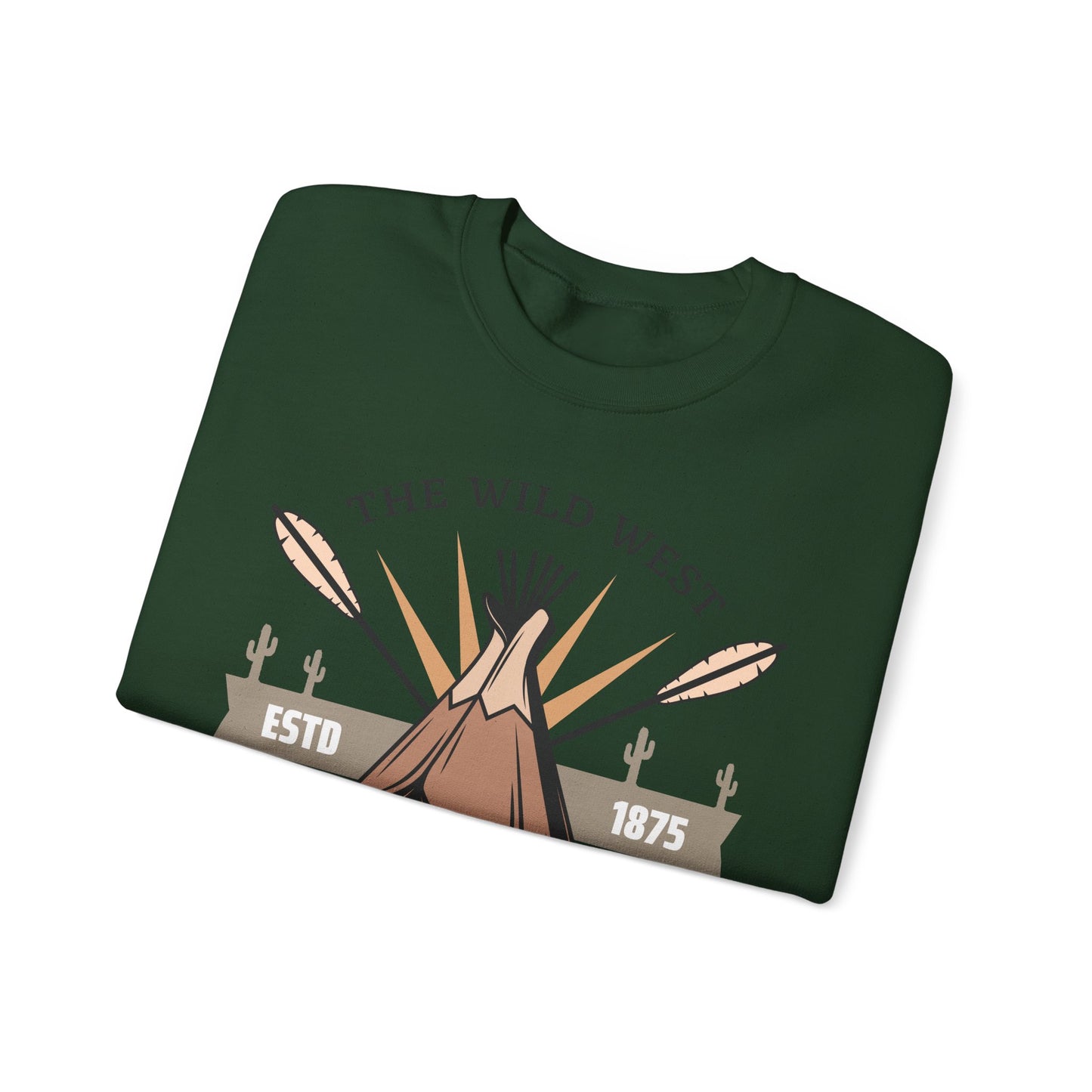 Crewneck Sweatshirt - The Wild West - Native American