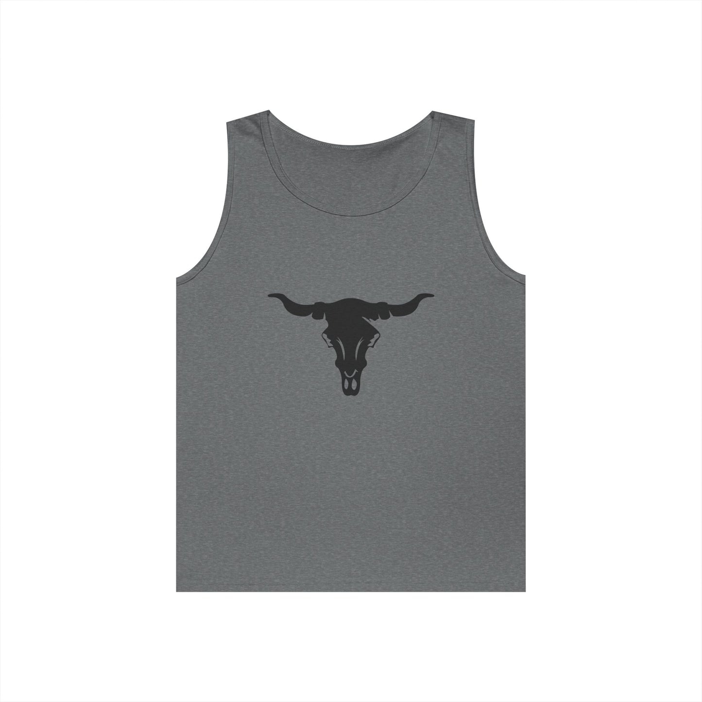 Unisex Heavy Cotton Tank Top - Cattle Skull X 300