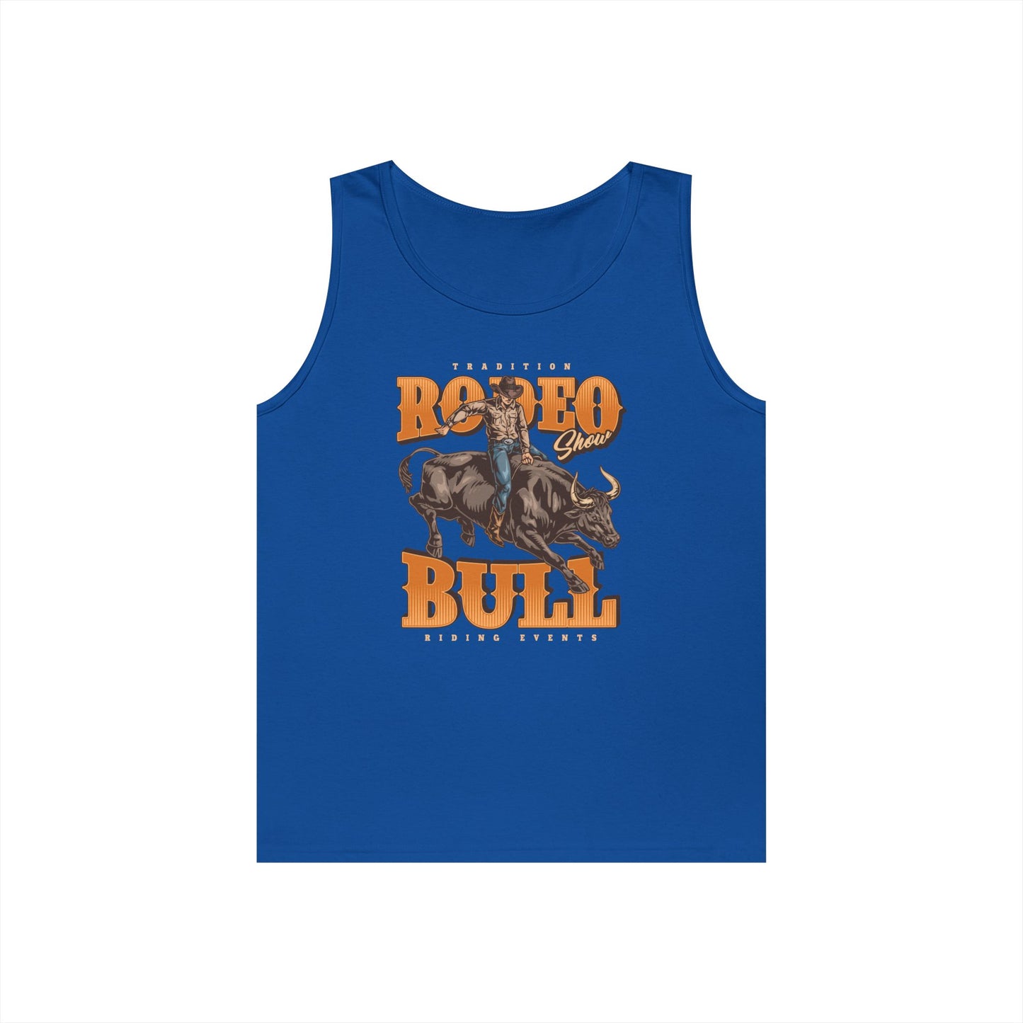 Unisex Heavy Cotton Tank Top - Tradition Rodeo Show - Bull Riding Events