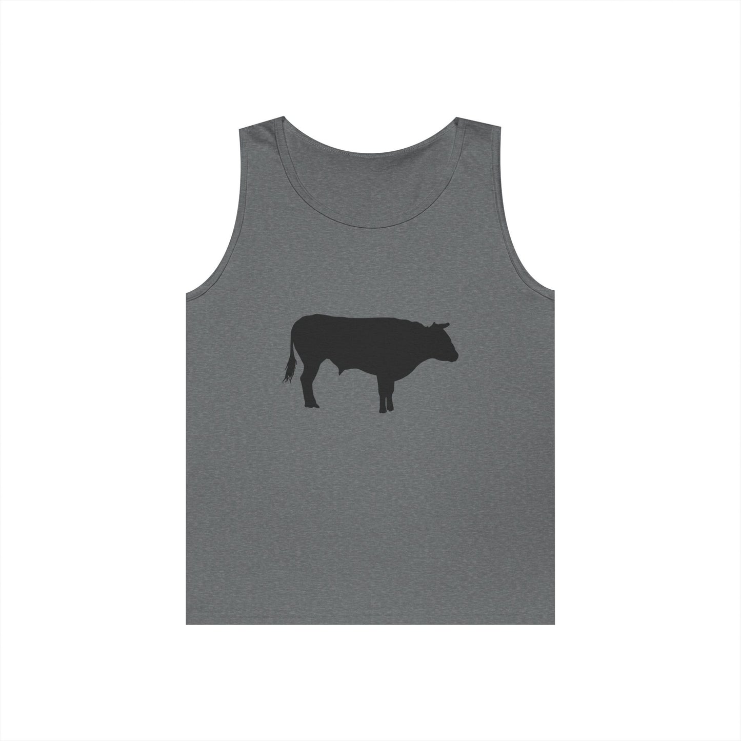 Unisex Heavy Cotton Tank Top - Bull - Silhouette