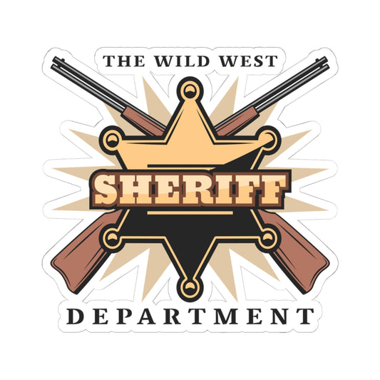 Kiss-Cut Stickers - Western Cowboy - The Wild West - Sheriff Department