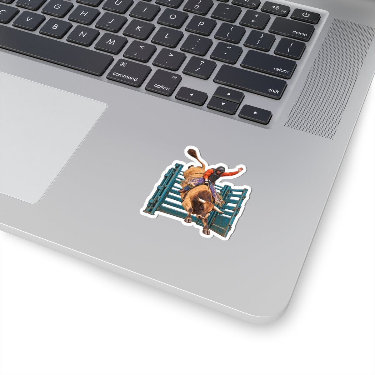Kiss-Cut Stickers - Cowboys - Bull Rider - Out of the Chute - without Text - 3D Transparent