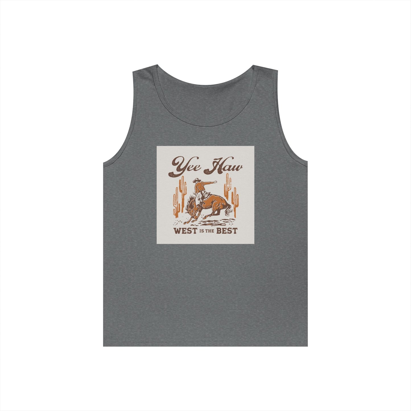 Unisex Heavy Cotton Tank Top - Wild West Cowboy - Yee Haw