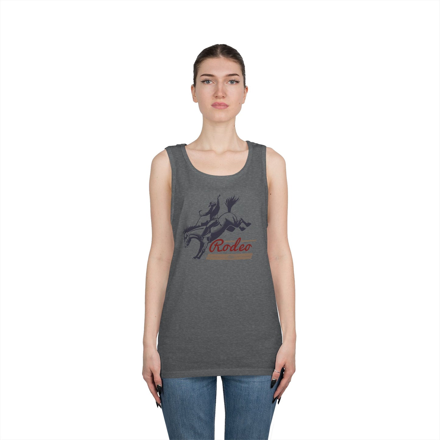 Unisex Heavy Cotton Tank Top - Western Cowboy - Rodeo Club