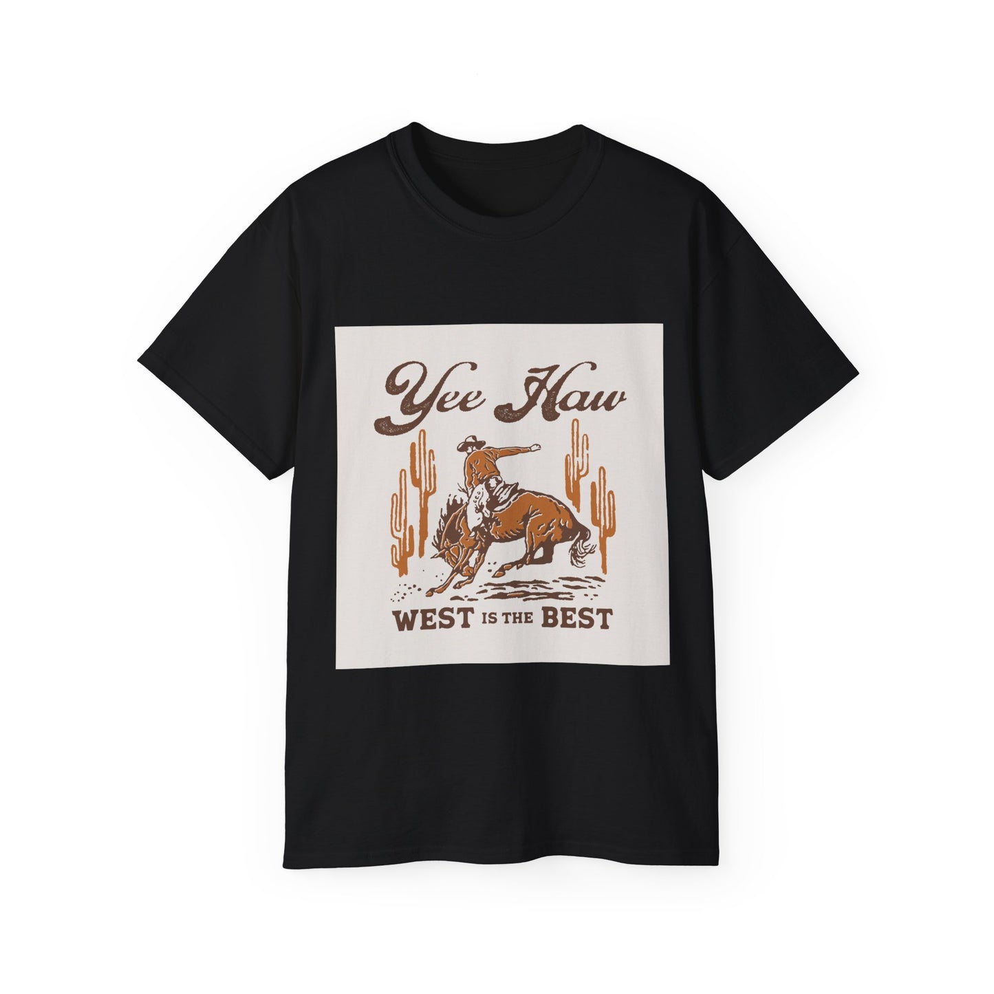 Unisex Ultra Cotton Tee - Wild West Cowboy - Yee Haw