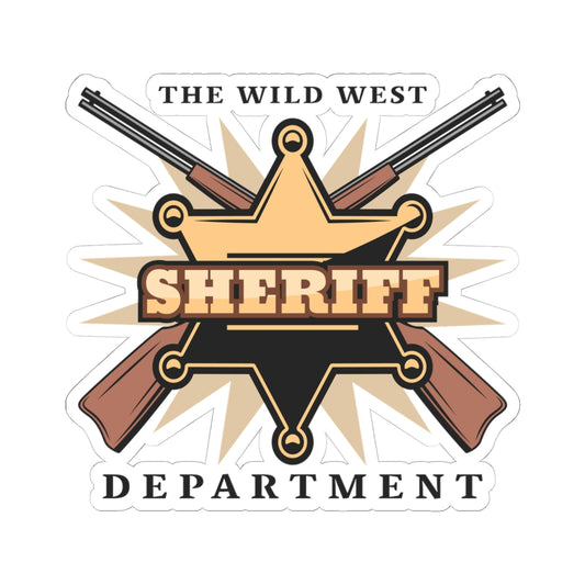Kiss-Cut Stickers - Western Cowboy - The Wild West - Sheriff Department