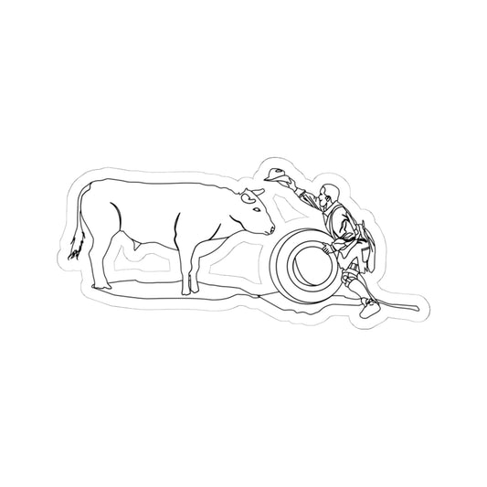 Kiss-Cut Stickers - Clown and Bull - LA