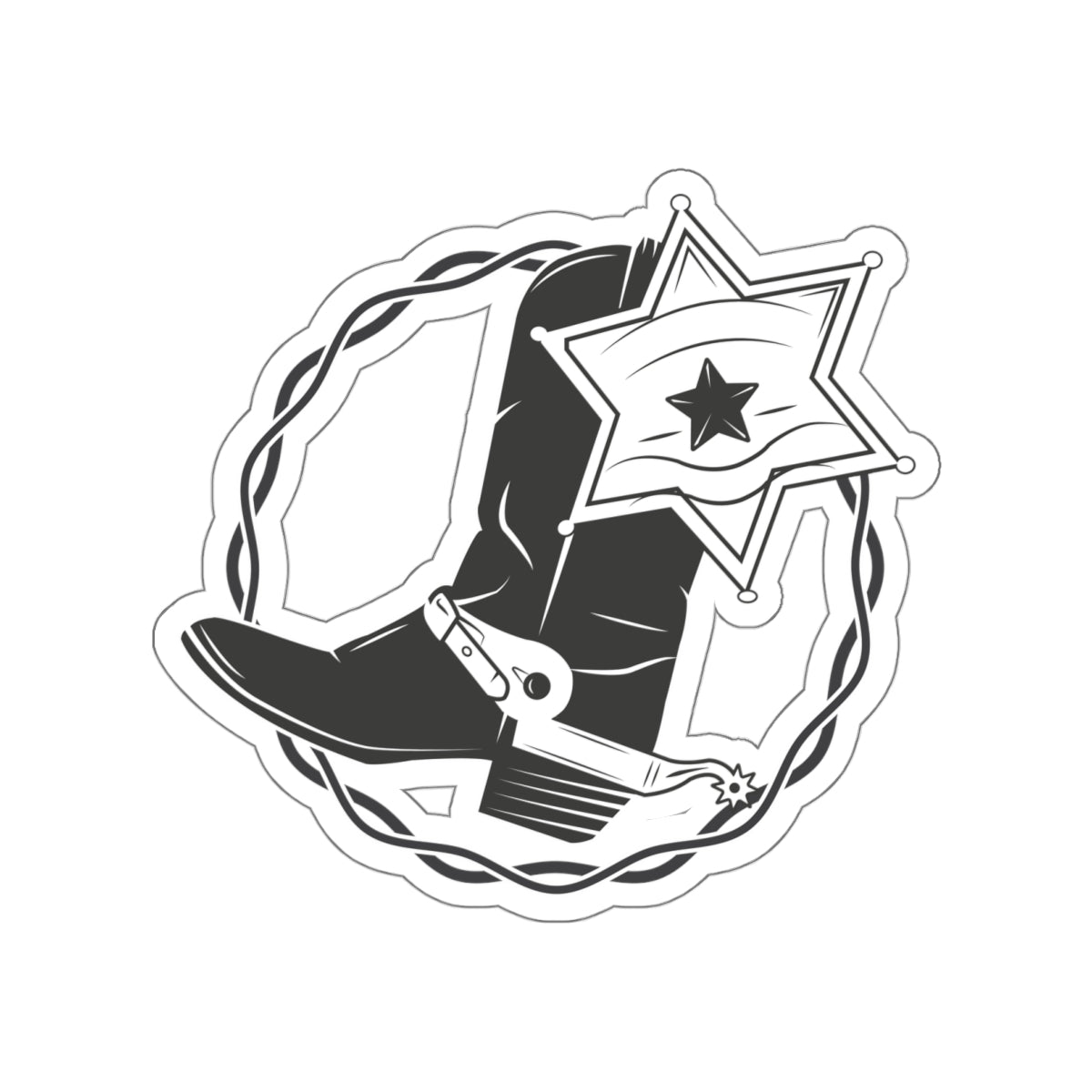 Die-cut stickers - Boots w Star