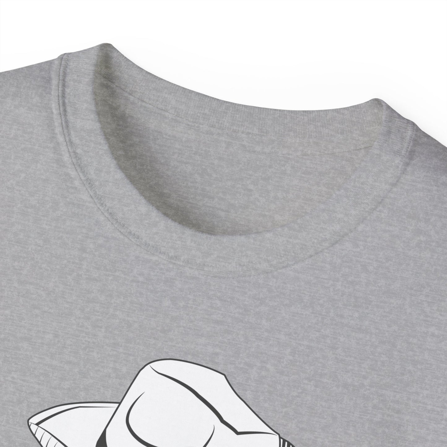 Unisex Ultra Cotton Tee - Vintage Cowboy w Rifles and Hat