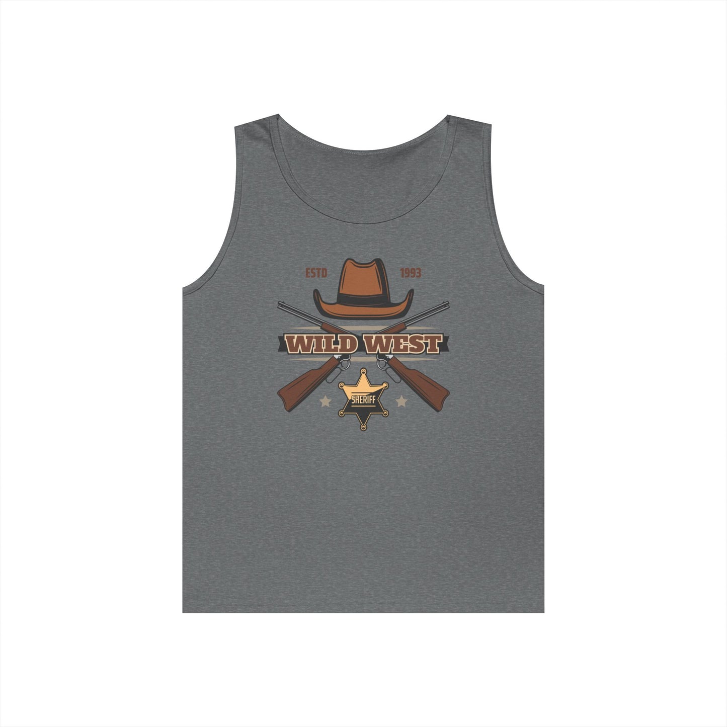 Unisex Heavy Cotton Tank Top - Wild West - Sheriff