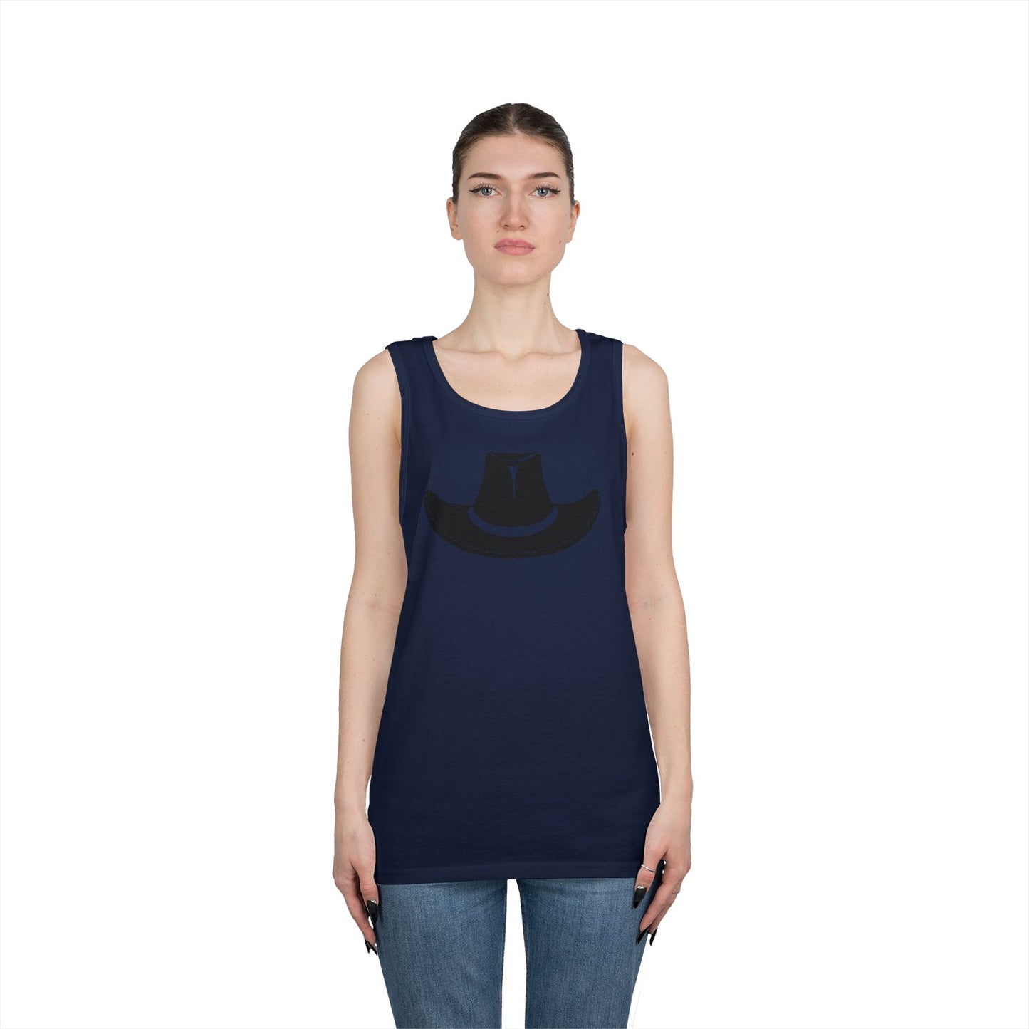 Unisex Heavy Cotton Tank Top - Cowboy Hat - Forward X 300